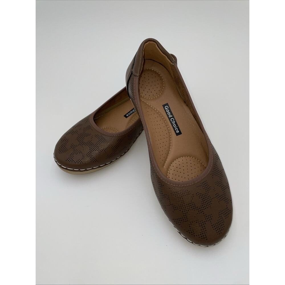 Boscov's Womens Loafers Casual Style Brown Size 7 Office Teacher Comfort Prairie